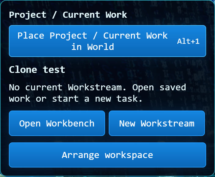 Compact Project / Current Work overview